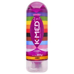 K-Med LGBTQIA+ 2 em 1 Gel Lubrificante Íntimo e Massagem 203g - Cimed