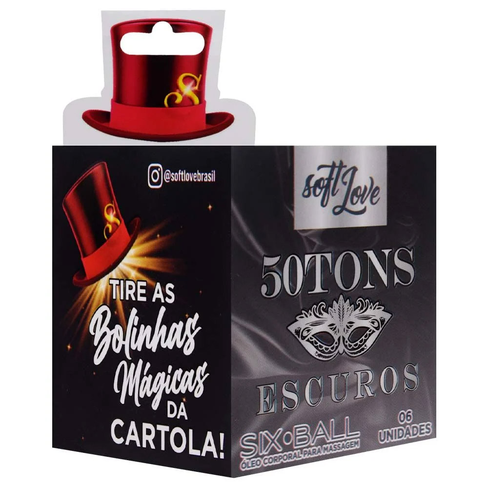 Six Ball 50Tons Escuros Bolinha 6 Unidades Soft Love - Imagem 4